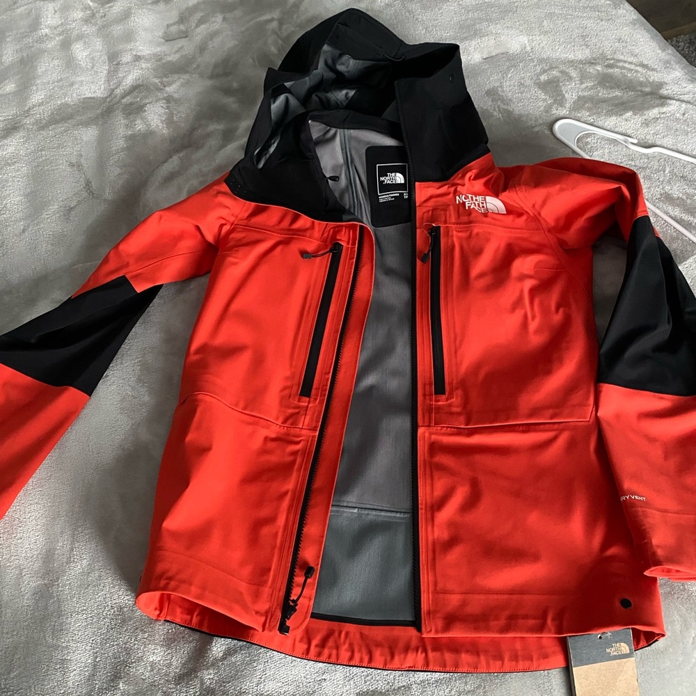 The North Face Orange and Black Ski Jacket